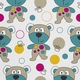 Asztalterítő, kawaii maci, poliészter, téglalap, méret: 140 cm x 250 cm, TDX038/250