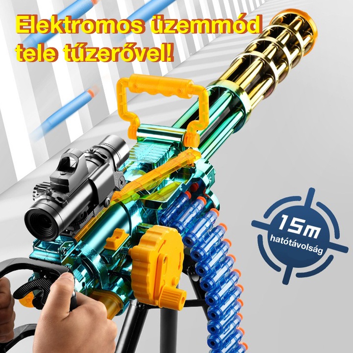 Arma de jucarie, Dollcini, Galben/Albastru