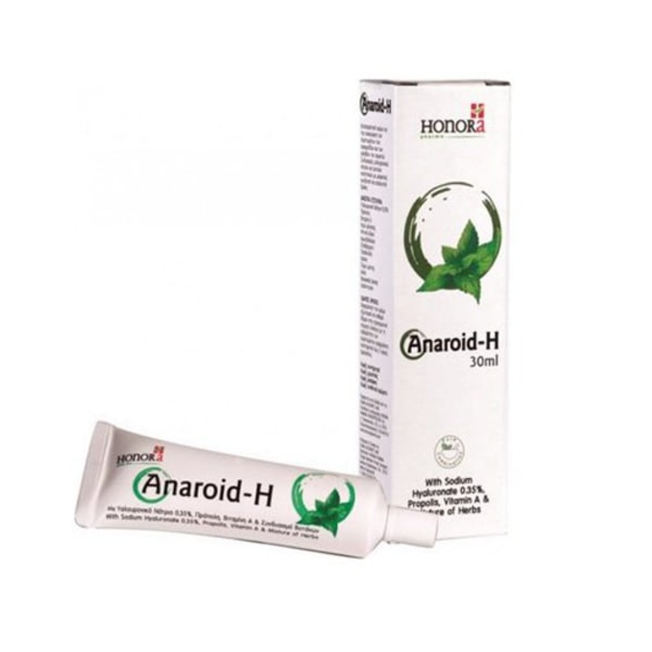 Crema hemoroizi HONORA Anaroid-H, hialuronat de sodiu, aloe, 30ml