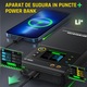 Aparat de sudura in puncte pentru acumulatori Li-ion, SWM-10, 5000 mAh, Curent de descarcare 1200A, Grosime sudura banda nichel 0.1-0.25mm Aluminiu 0.1-0.30mm, Protectie scurtcircuit, 155x82x28mm, Ecran color 1.8 Inch, Power Bank, Negru