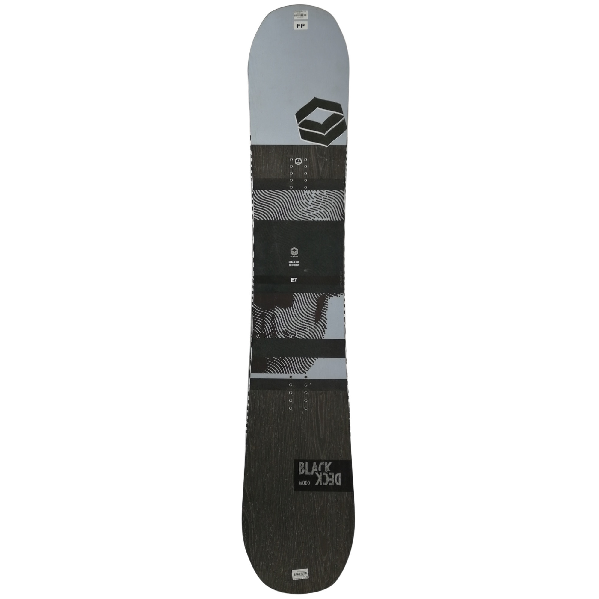 FTWO スノーボード 黒/白　157cm 17-18 FTWO(ｴﾌﾃｨｰﾀﾞﾌﾞﾙｵｰ)・BLACKDECK LTD -POS.DOUBLE CAMBER