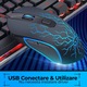 Комплект клавиатура, RGB мишка за игри, 104 клавиша, кабелна, 7 цвята и режима на осветяване, Ергономичен дизайн, Метална основа, Черен