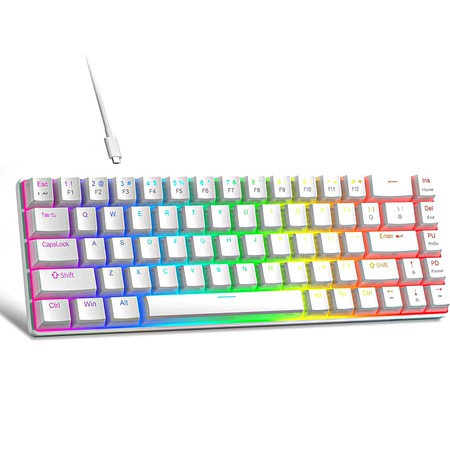 Mechanikus Gaming Keyboard Timebox, 60%, RGB világítás, 68 PBT Pudding ...