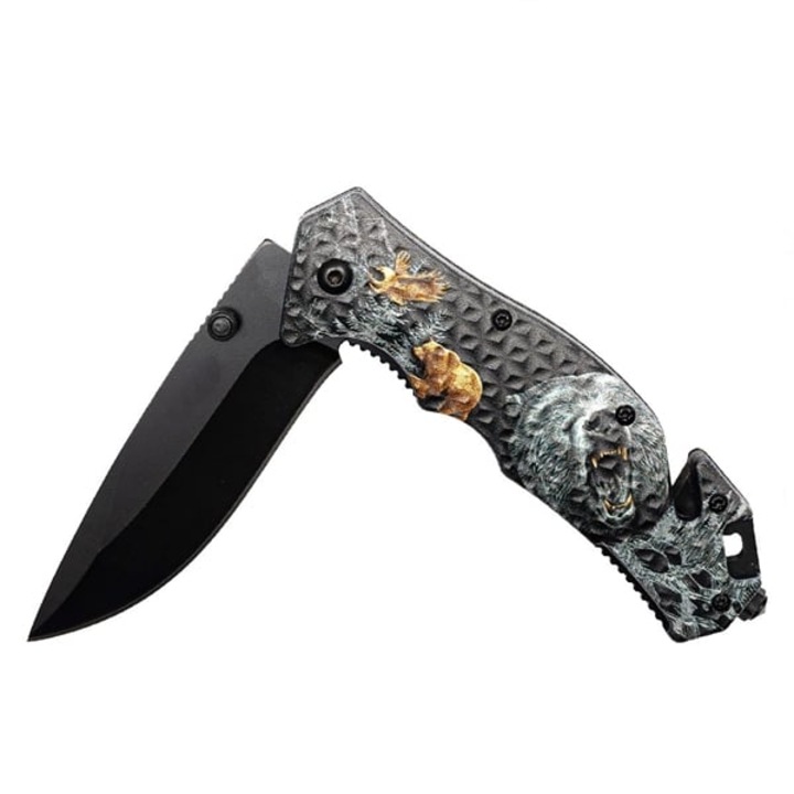 Briceag salvare, DEPOX®, Fantasy Bear, 21 cm, Otel inoxidabil