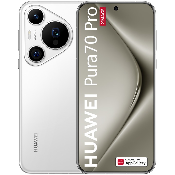 Telefon mobil Huawei Pura 70 Pro, 512GB, 12GB RAM, WHITE