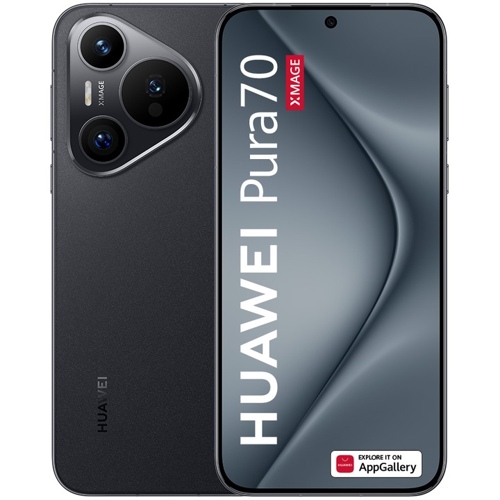 Смартфон Huawei Pura 70, 256GB, 12GB RAM, Black