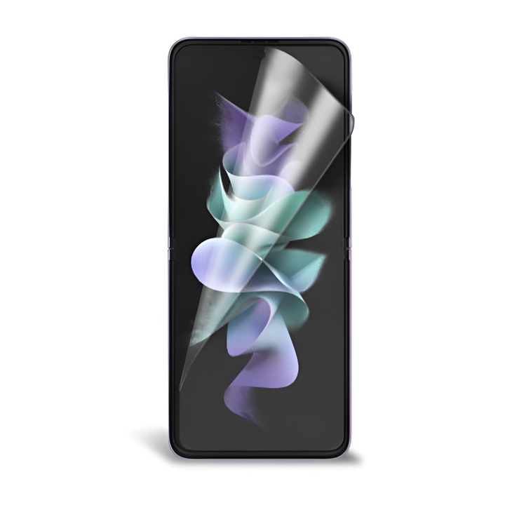 Samsung Galaxy Z Flip 3-mal kompatibilis rugalmas védőfólia, műanyag, átlátszó