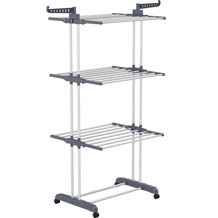 ZUNSEAT ruhaszárító, 4 szintes, rozsdamentes acél, 170x76cm