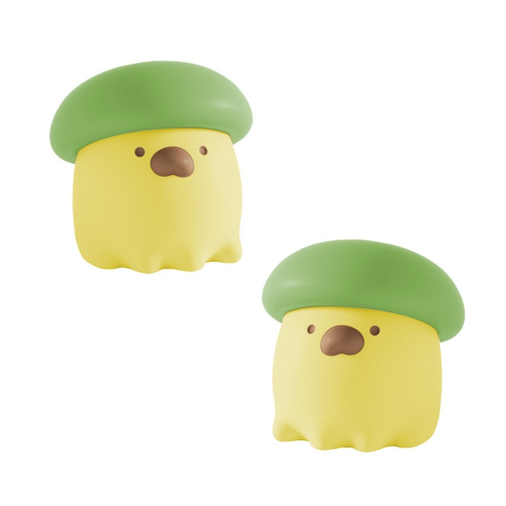 Set 2 bucati Protectii Colturi Mobila Silicon, Design Animale Desene, Verde