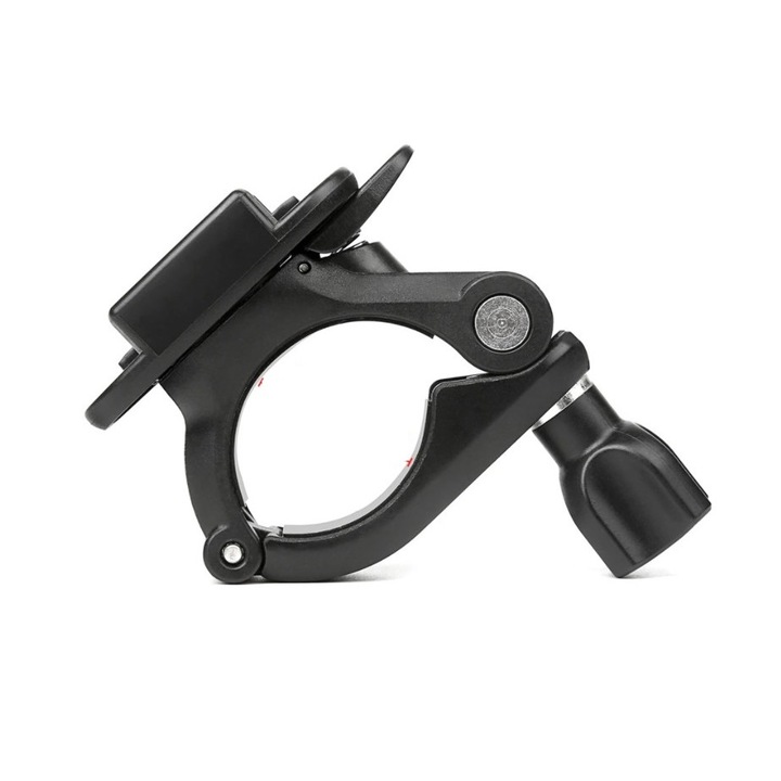 Стойка за кормило, велосипед/мотоциклет с QR, диаметър 2,5 - 3,5 см, алуминий, за GoPro камери, insta360, SJcam, DJI Action, телефони, универсален, черен