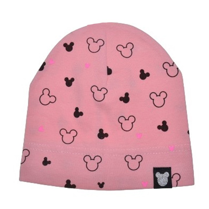 Caciula pentru fete Mini Junior MJ0105-56, Roz 48-50 CM Standard