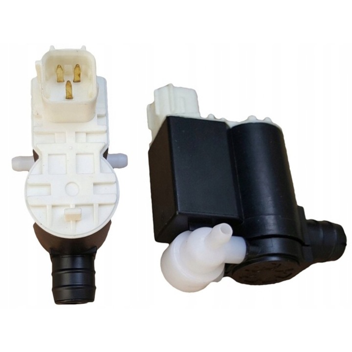 Szélvédőmosó pumpa, Hyundai iX20, iX35, iX55, I30 modellekkel kompatibilis, Műanyag, Fekete