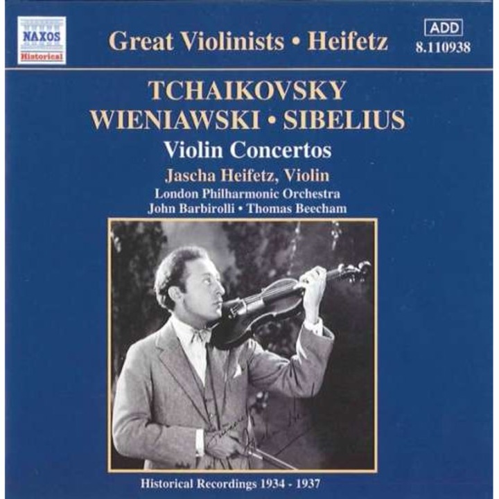 Tchaikovsky/ Wieniawsky/ Si - Great Violinists- Heifetz (CD)