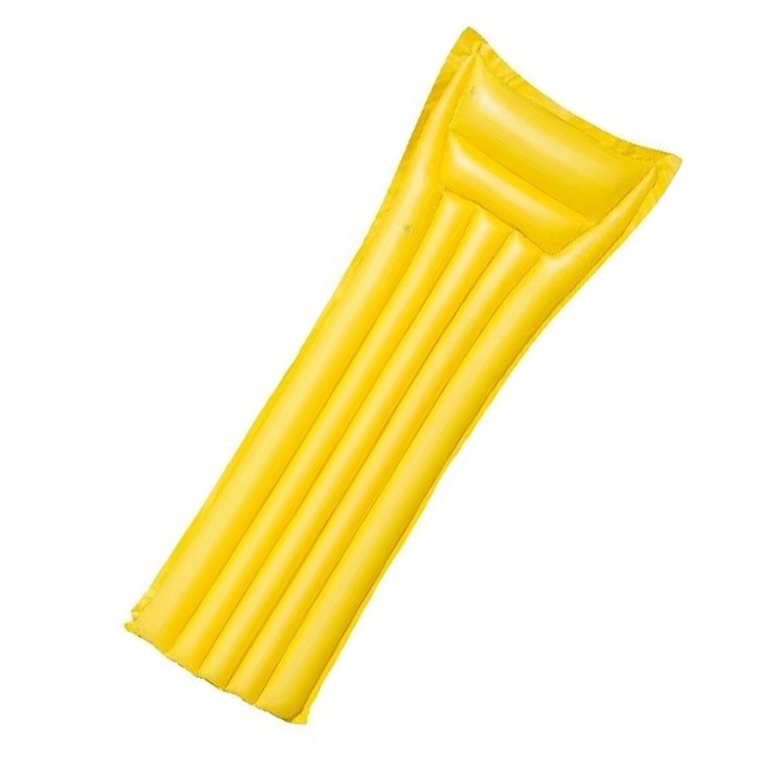 Жълт надуваем дюшек, 167x62 см, 7Toys