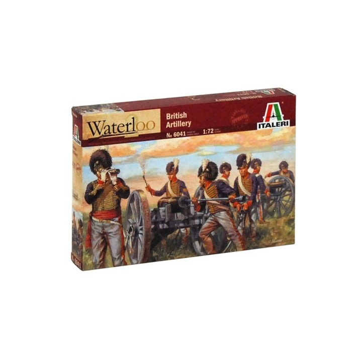 Set machete militare Italeri, British Artillery Waterloo, 16 figurine, plastic