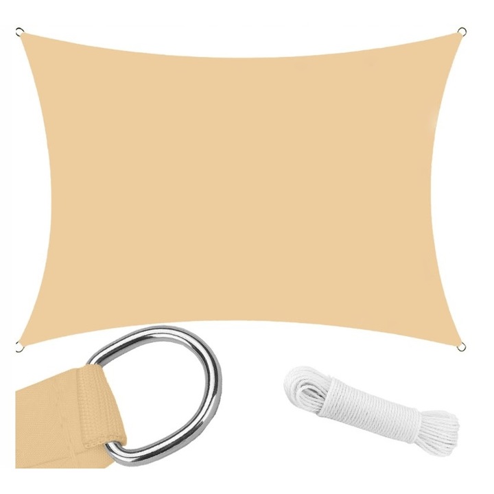 Copertina gradina, IbizSail, 4x3m, bej, impermeabila