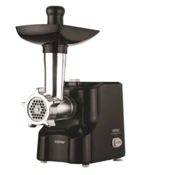 Masina de tocat carne Zelmer ZMM1520B, 1500 W, 1,8 kg capacitate de tocare pe minut, functie reverse, negru