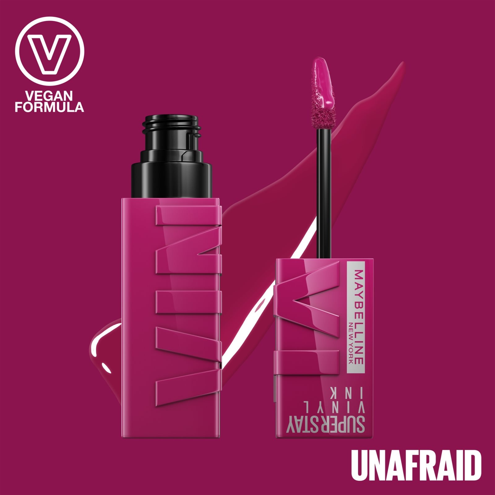 Unafraid Ruj lichid rezistent cu stralucire de vinil Maybelline NY SuperStay ...