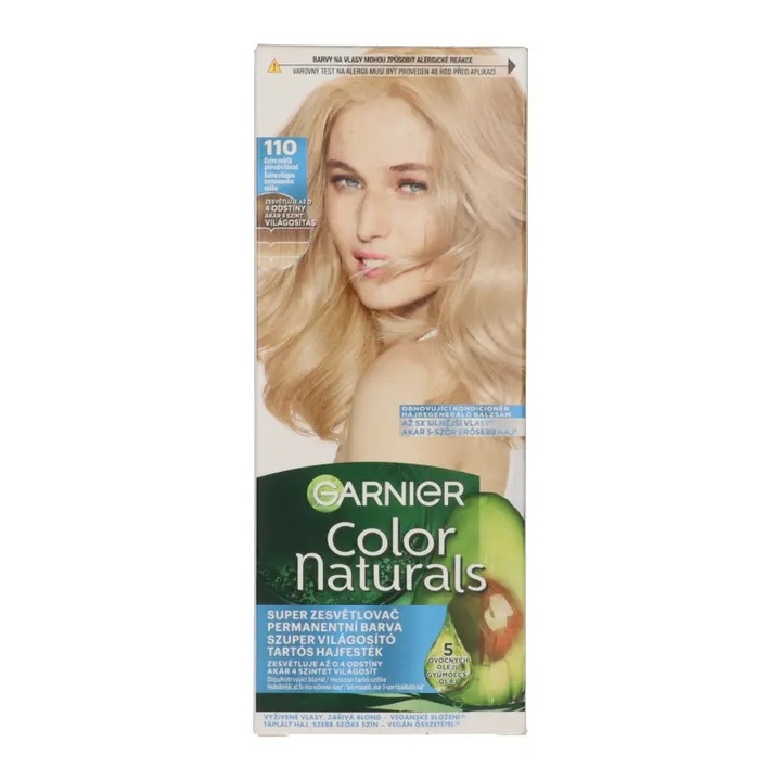 Vopsea de par permanenta Garnier Color Naturals 110 Blond natural extra deschis, 60+40+12ml