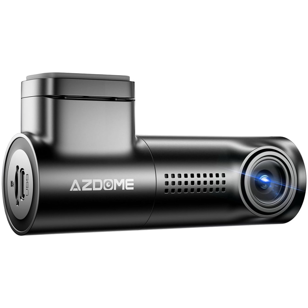 Camera auto de bord AZDOME M330 FHD 1080P, WiFi, WDR Night Vision, 170°, ecran 0.96", aplicatie dedicata, G-sensor si monitorizare parcare