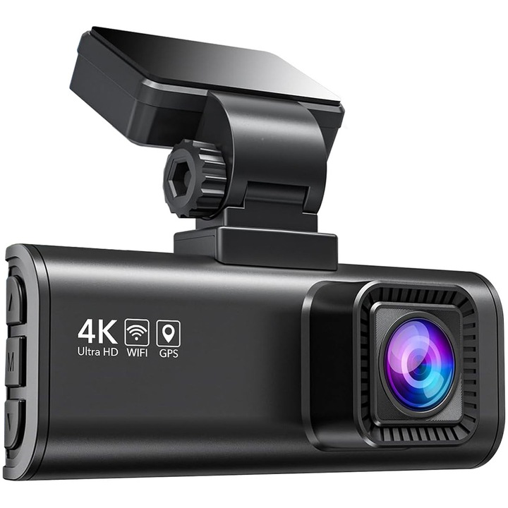Видеорегистратор REDTIGER F7N 4K+FHD, WiFi, Нощно виждане, 170°, 3.18" IPS екран, GPS, Специално приложение, G-сензор и мониторинг на паркирането