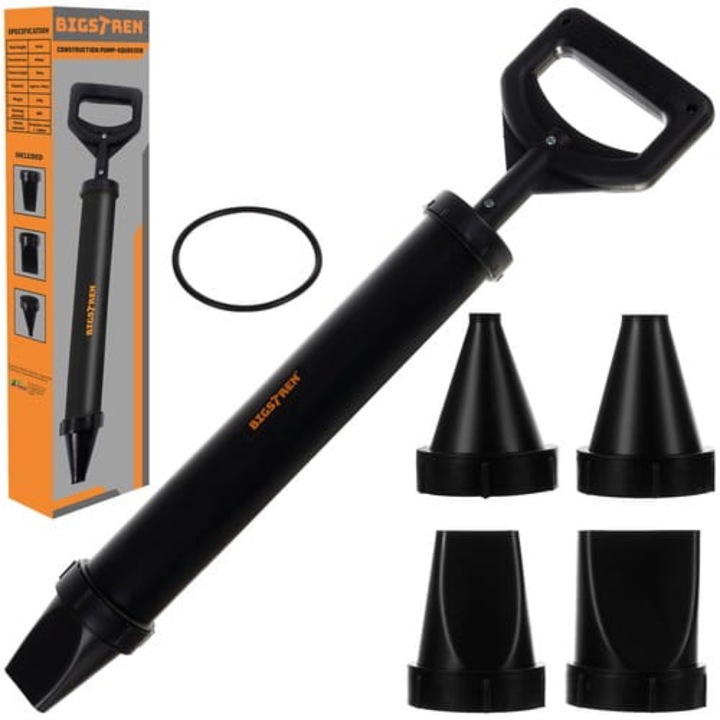 Pompa de mastic, ciment, ipsos, lipici, mortar, Bigstren, 4 varfuri, piston