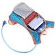 Rucsac sport, ciclism, drumetie, model AG71, sistem prindere casca, albastru deschis
