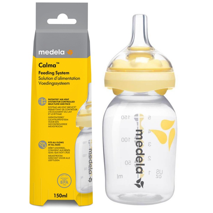 Biberon anticolici Medela cu tetina Calma, 150ml
