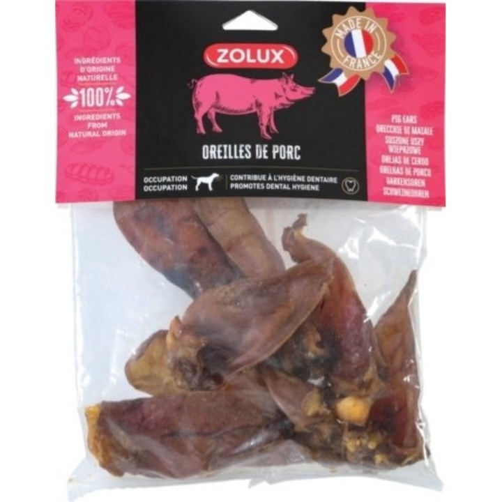 Gustari pentru caini, Zolux, Aroma de porc, Fara gluten, 150 g, Multicolor