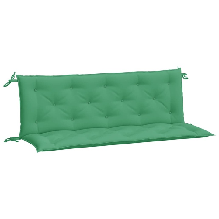 Set perne banca de gradina vidaXL, 2buc., verde,150x50x7cm, tesatura oxford, 4 Kg