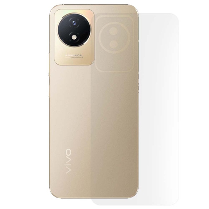 SILKASE matt hátfólia Vivo Y02-hez, hátvédő, szilikon