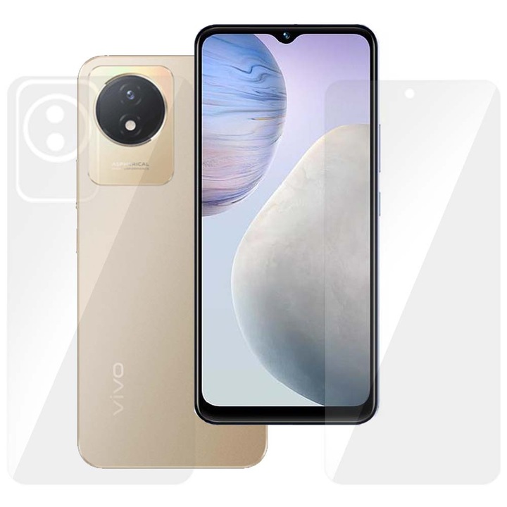 Комплект 2 фолиа SILKASE за Vivo Y02, защита на телефон, възобновяем силикон