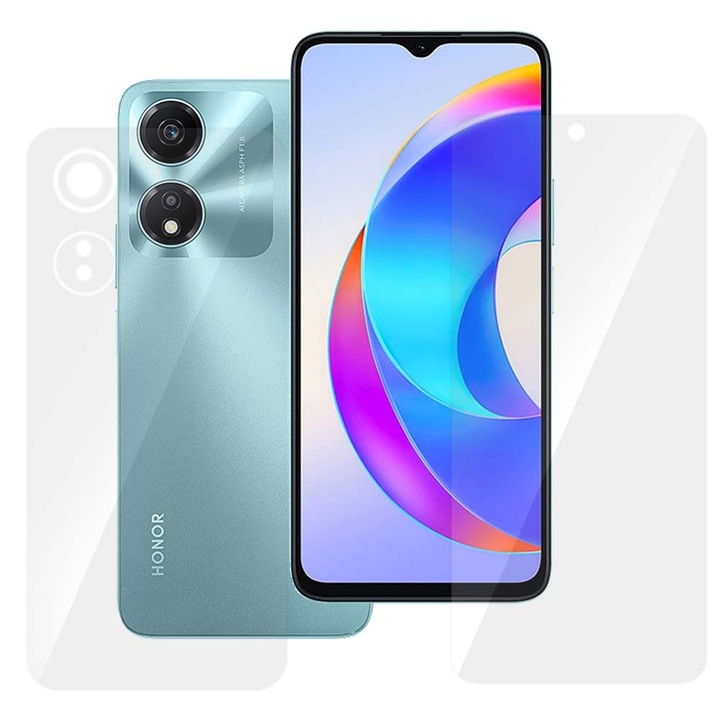 2 db SILKASE fólia készlet Honor X5 Plus-hoz, telefon védelem, megújuló szilikon