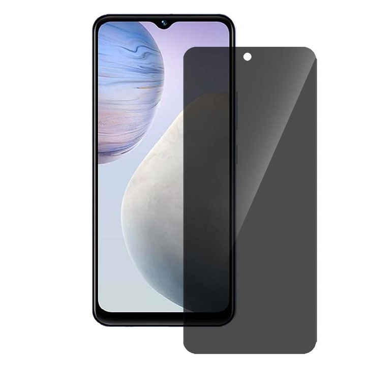 SILKASE privacy film за Vivo Y02, защита на екрана, силикон