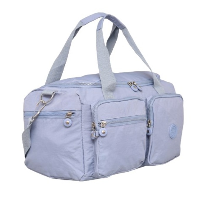 Geanta de voiaj pentru bagaj de mana 2741-4, 42/22/18 cm, Textil, Albastru