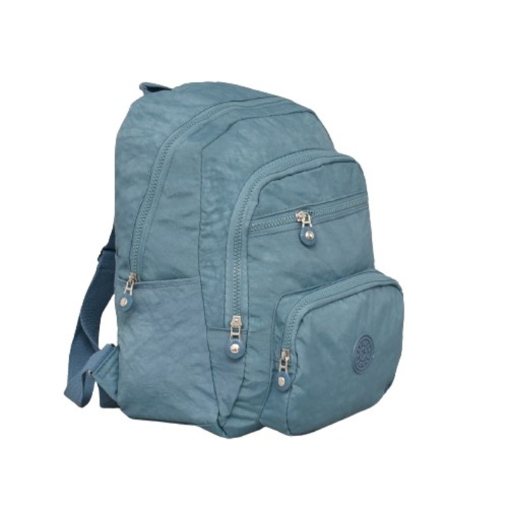 Rucsac dama, Textil, 26 x 33 x 12 cm, Albastru