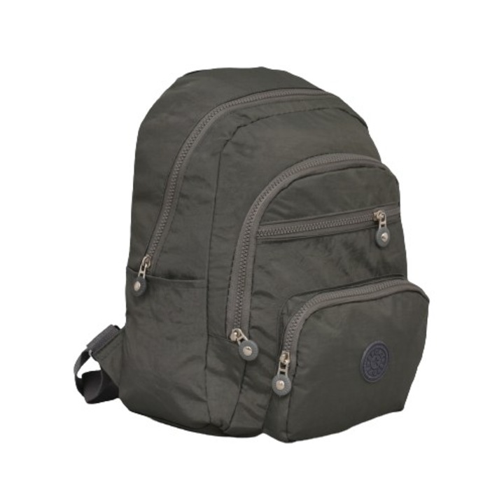 Rucsac dama, Textil, 26 x 33 x 12 cm, Gri