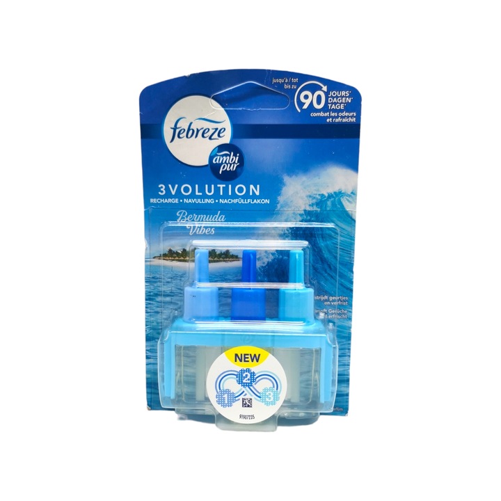 Резерва за електрически ароматизатор Febreze, 3 volution, Bermuda vibes, 1 брой