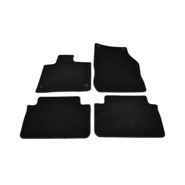 Set covorase auto BestAutoVest din mocheta, pentru Audi Q7 3/2006- Negru, 4 buc.