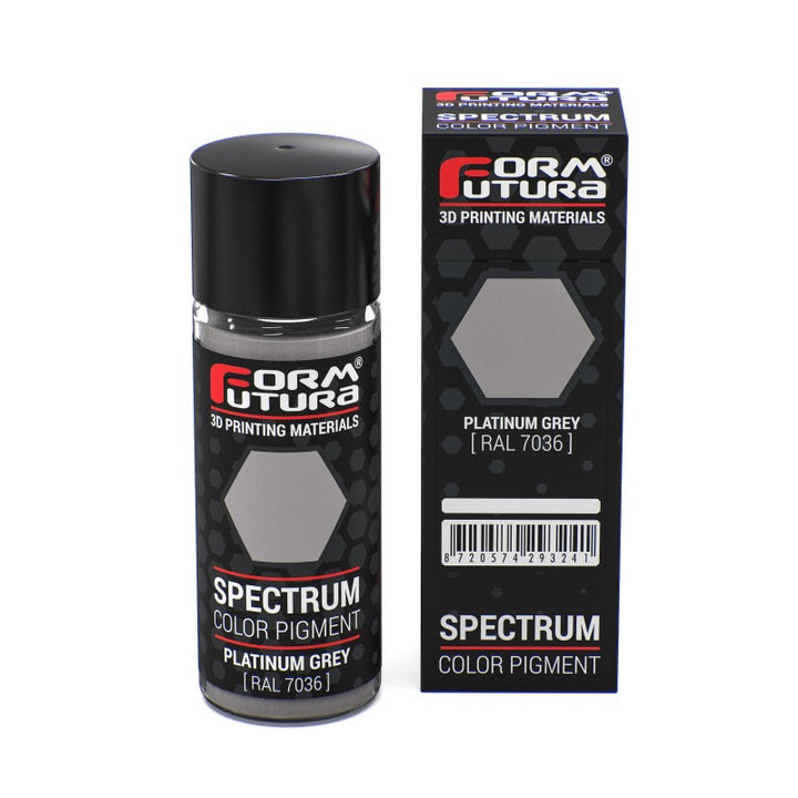 Színes pigment UV gyantához, Spectrum, FormFutura, 25gr, platinaszürke