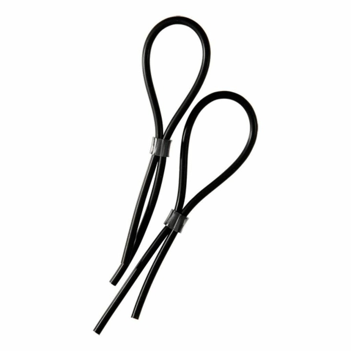 Пръстен за пенис и скротум ElectraStim, Регулируем, Черен, До 7 см