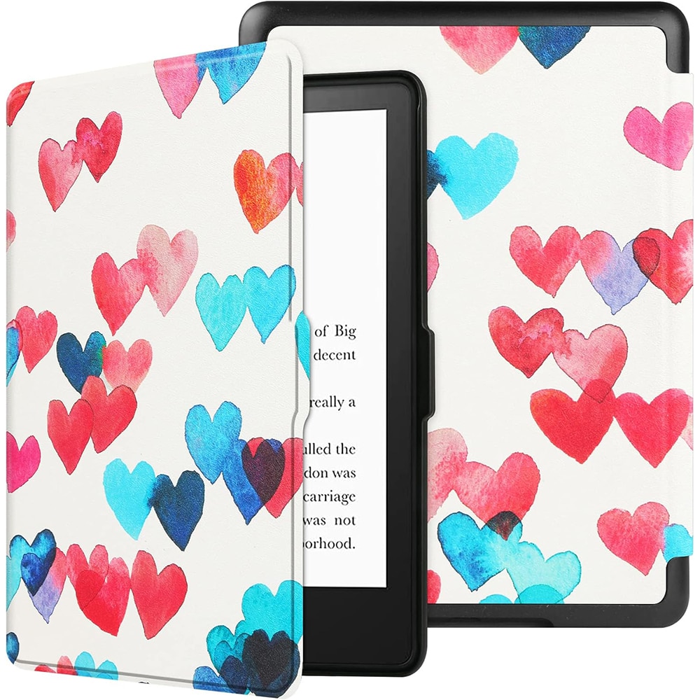 Kindle 11th Generation Case 2022 - Elephant Sunflower Wood Pattern With Auto Wake/Sleep