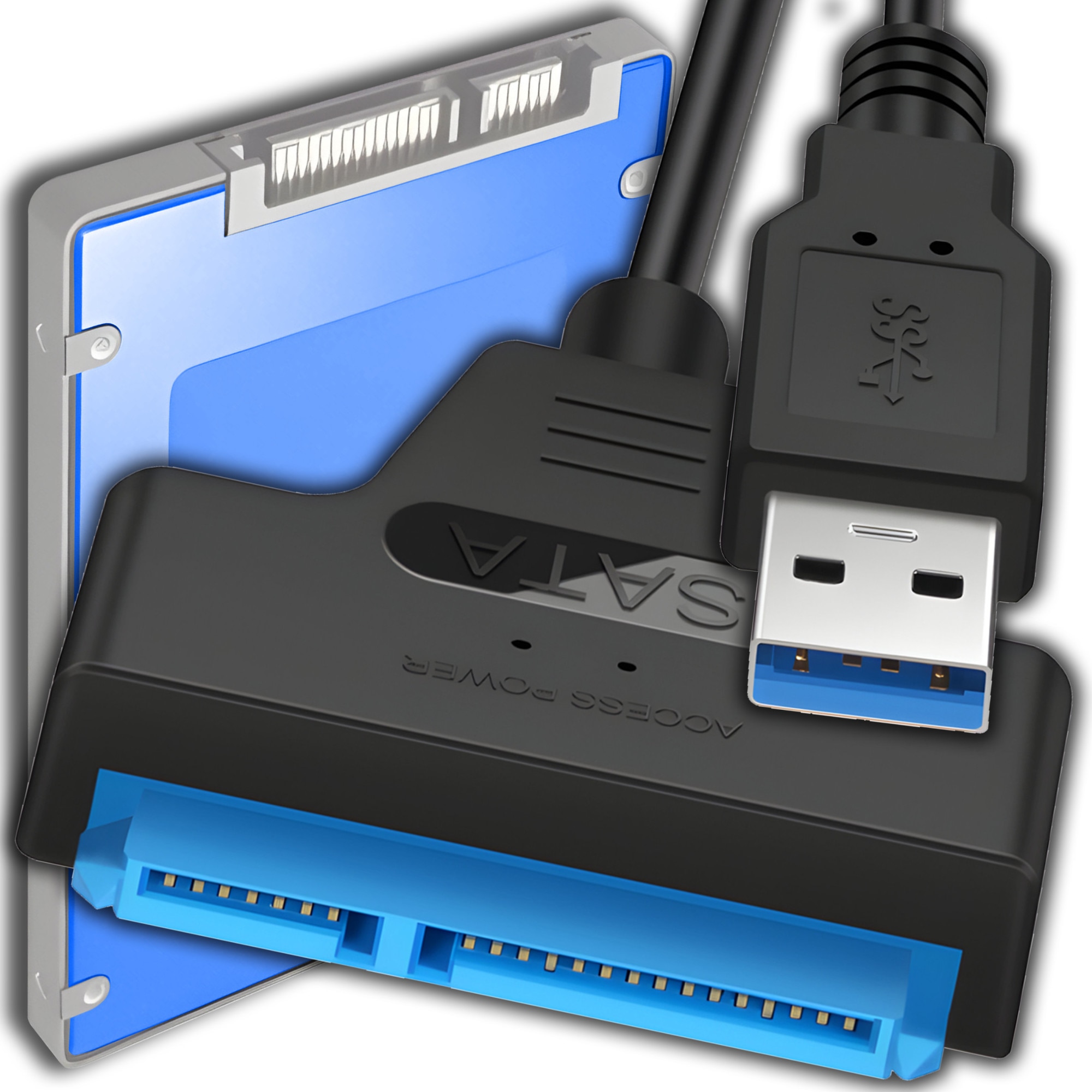 Adaptor USB 3.0 la SATA III Retoo pentru Transfer de Date HDD/SSD ...