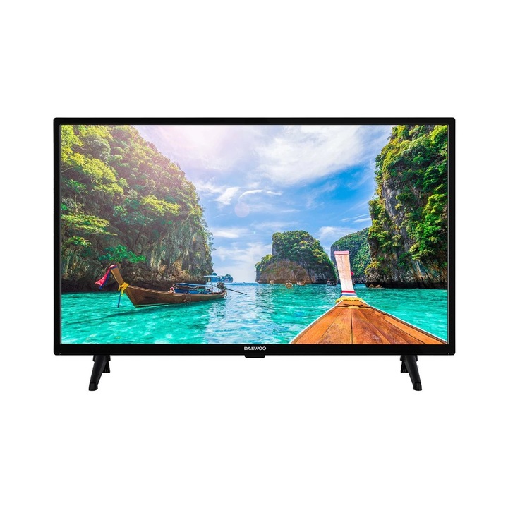 Televizor Daewoo 32DE04HL, 32 inch, 81 cm, LED, 1366x768 HD Ready, Clasa F, Negru