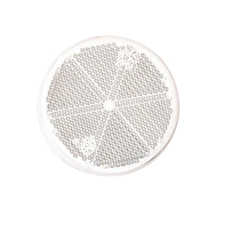 Catadioptru rotund cu adeziv WAS 840 FI-61, alb