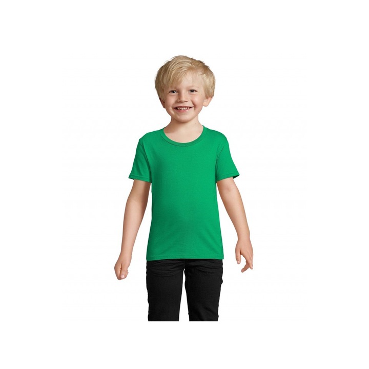 Tricou pentru copii, jersey cu guler rotund, Sol's Crusader Kids - So03580, Verde