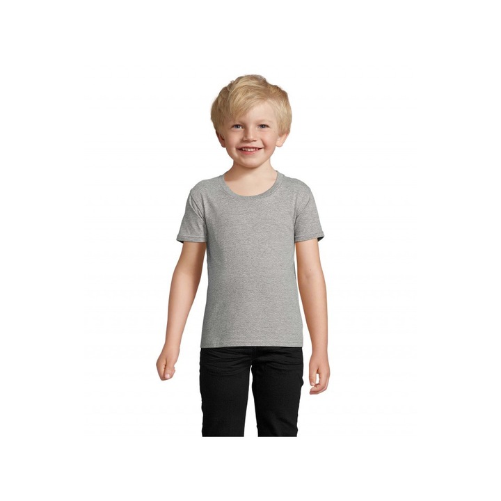 Tricou pentru copii, jersey cu guler rotund, Sol's Crusader Kids - So03580, Gri