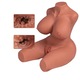 Papusa Sexuala Realistica 3 in 1, Anus, Vagin, Piept, TPE, maro, 58x66x35x61cm 9KG