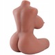 Papusa Sexuala Realistica 3 in 1, Anus, Vagin, Piept, TPE, maro, 58x66x35x61cm 9KG
