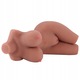 Papusa Sexuala Realistica 3 in 1, Anus, Vagin, Piept, TPE, maro, 58x66x35x61cm 9KG